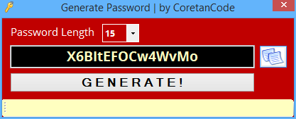 generate password coretancode1